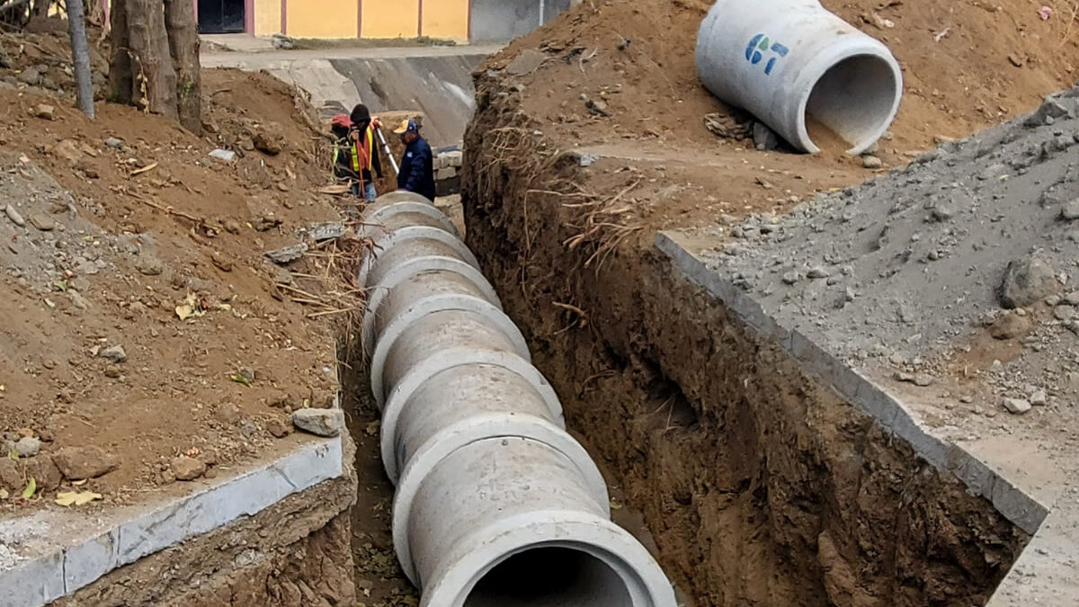 Plan Invierno avanza con obras de drenaje en el barrio Xolotlán