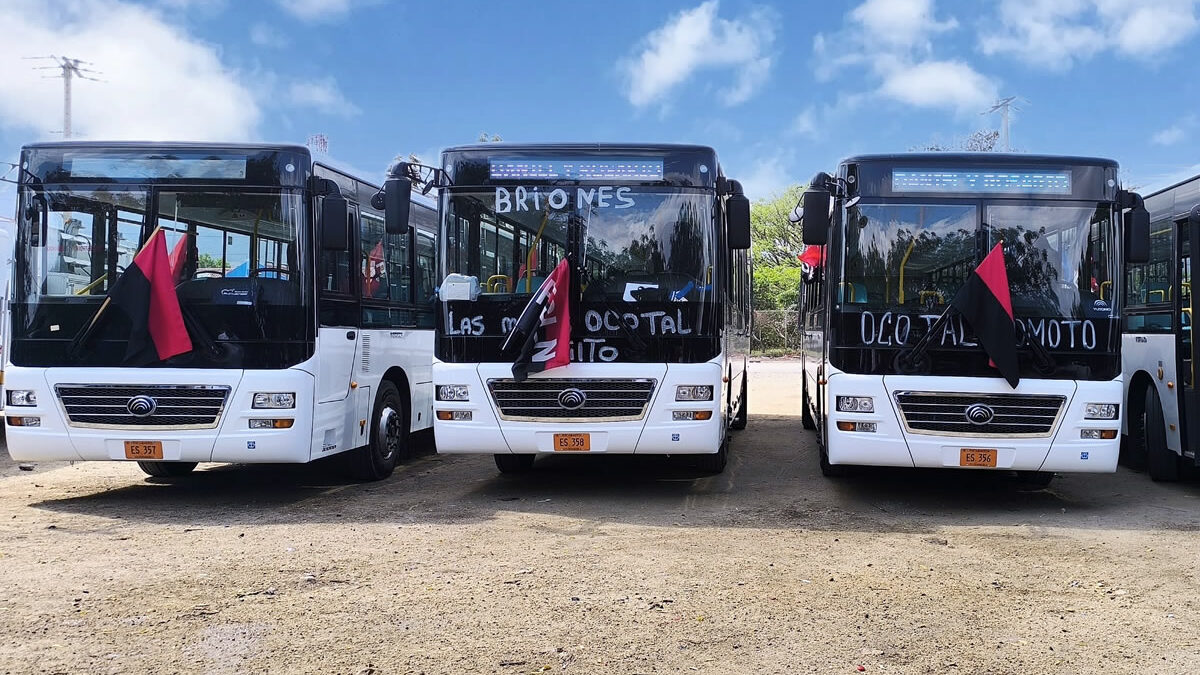Transporte colectivo en Nueva Segovia se moderniza con la incorporación de buses chinos